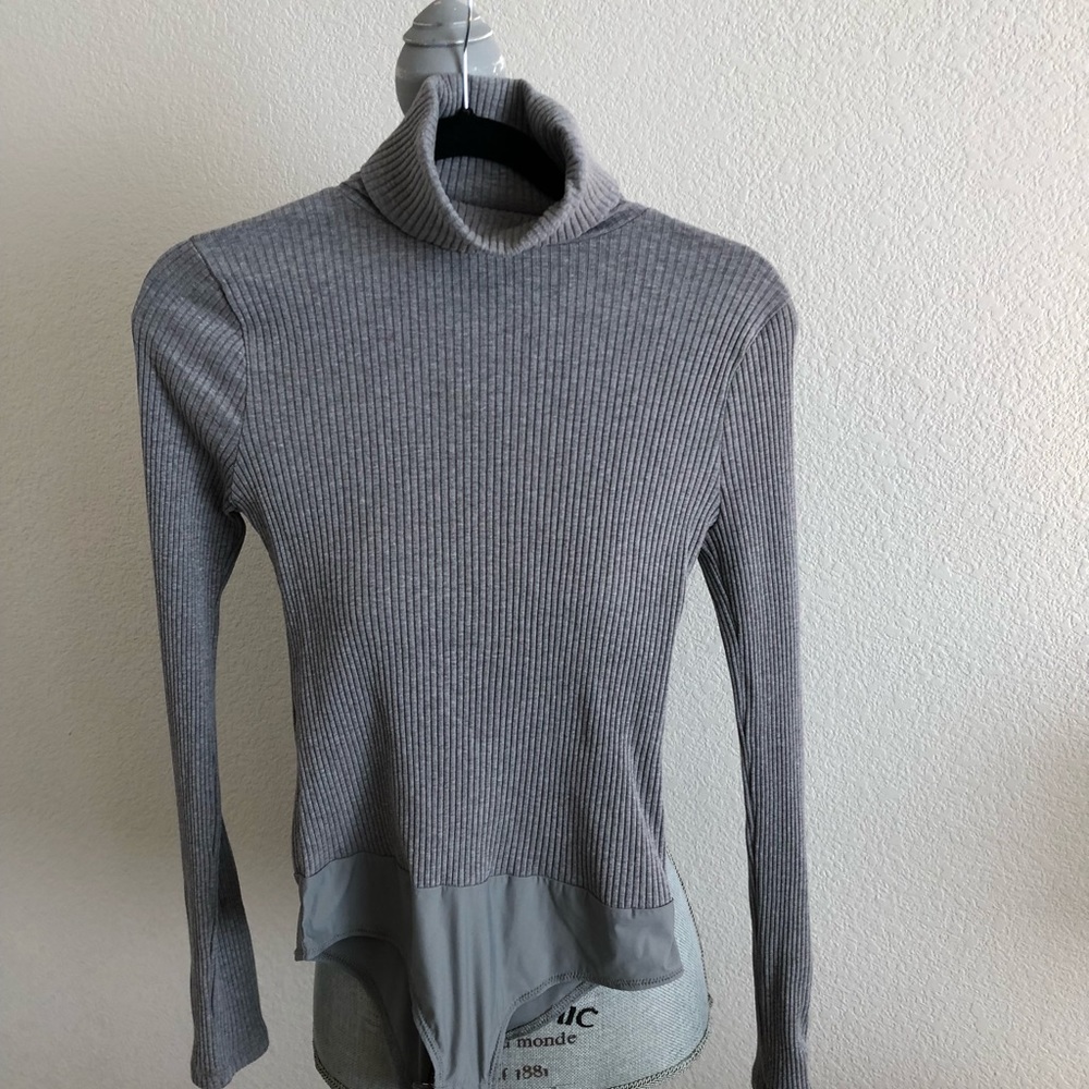 J. Crew grey ribbed turtleneck size small